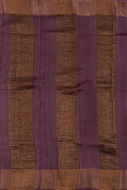 Hand Block Printed Tussar Silk Saree 10059322