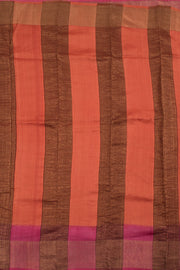 Hand Block Printed Tussar Silk Saree 10059323