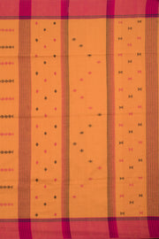 Orange Bengal Cotton Saree 10059328