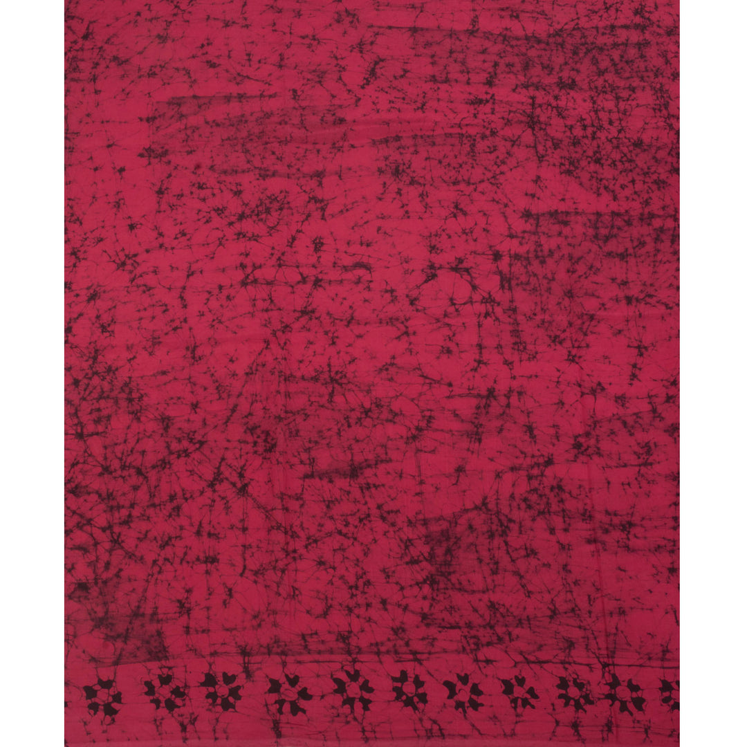 Batik Printed Silk Cotton Saree 10055765