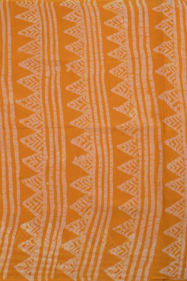 Batik Printed Cotton Saree 10058009