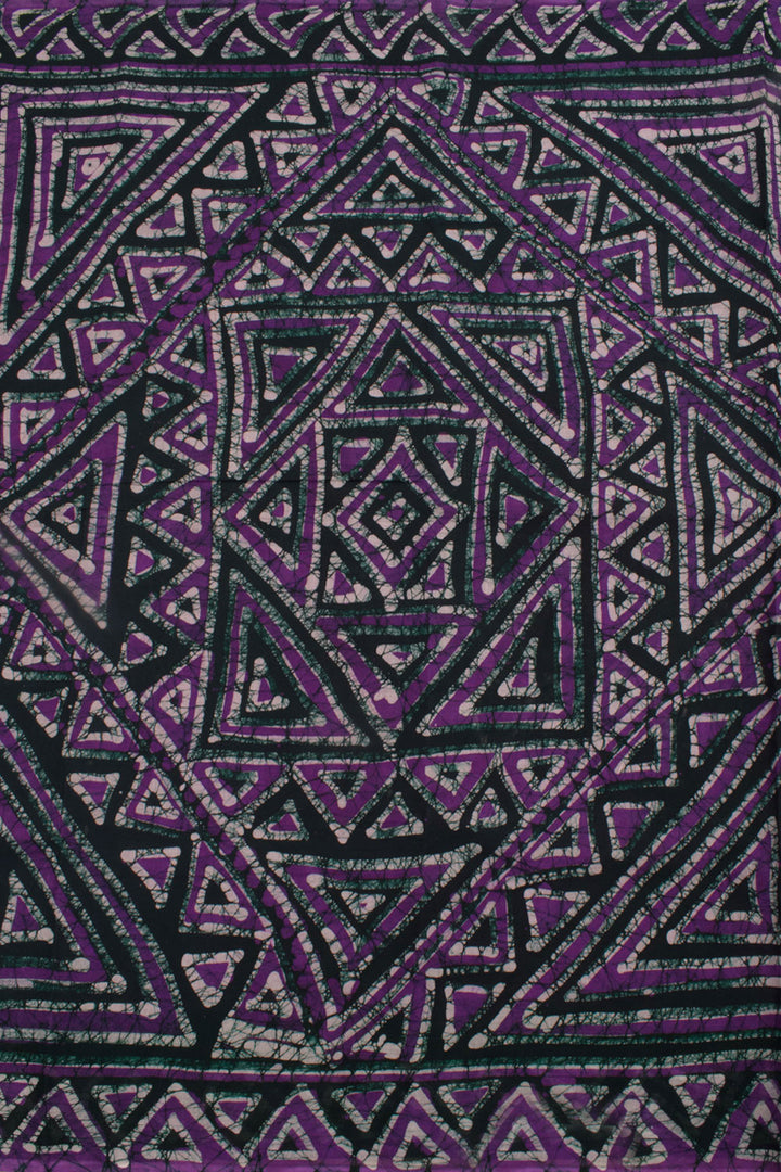 Batik Printed Cotton Saree 10058015