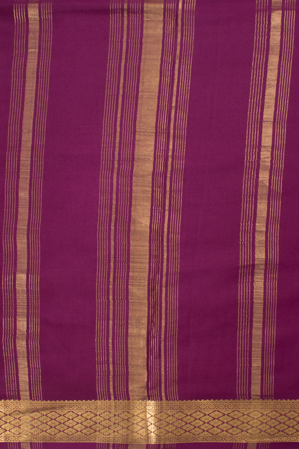 Beige Mysore Crepe Silk Saree 10059432