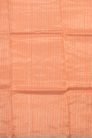 Safety Orange Printed Chanderi Silk Cotton Saree 10059685