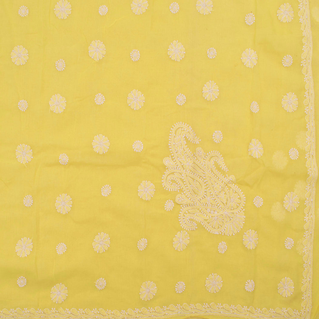 Chikankari Embroidered Cotton Saree 10055260