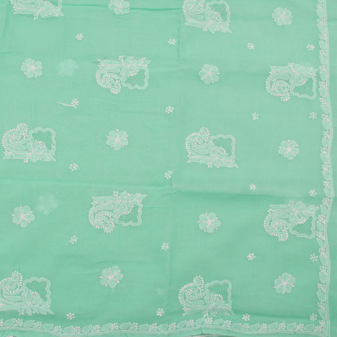 Chikankari Embroidered Cotton Saree 10055263