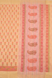 Hand Block Printed Silk Cotton Saree 10059301