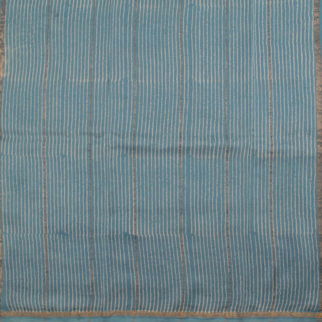 Hand Block Printed Chanderi Silk Cotton Saree 10055977