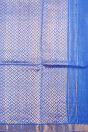 Azure Blue Chhattisgarh Tussar Silk Saree 10059704