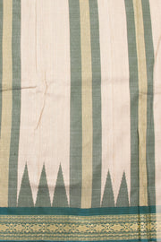 Beige Chhattisgarh Tussar Silk Saree 10059709
