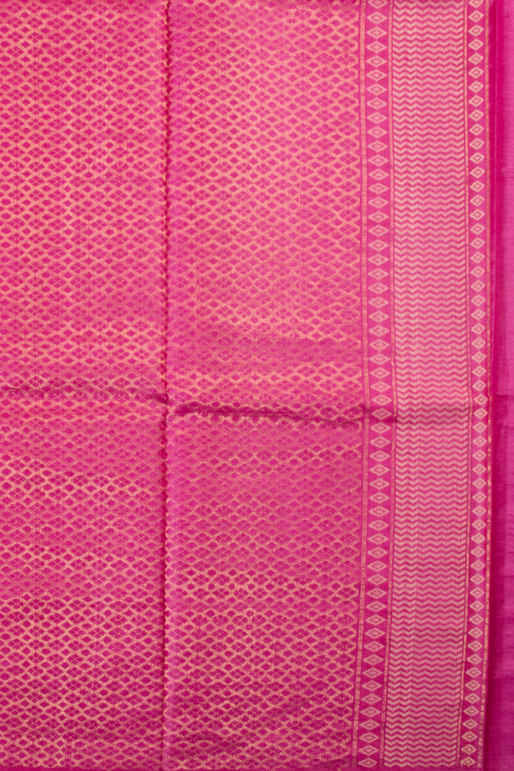 Hot Pink Chhattisgarh Tussar Silk Saree 10059711