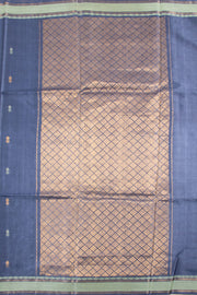 Midnight Blue Chhattisgarh Tussar Silk Saree 10059718
