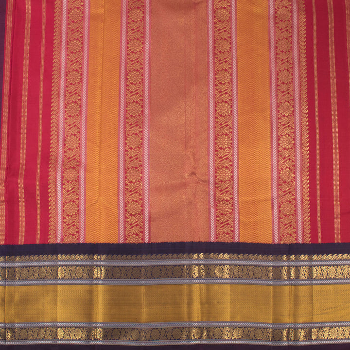 Pure Zari Kanchipuram Jacquard Silk Saree 10055212