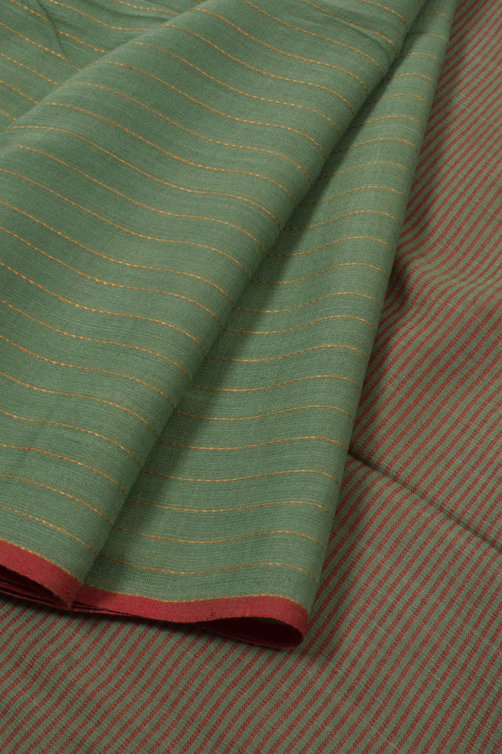 Handloom Striped Silk Cotton Saree 10057995