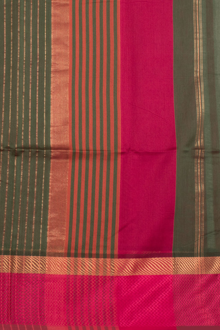 Handloom Maheshwari Silk Cotton Saree 10058814