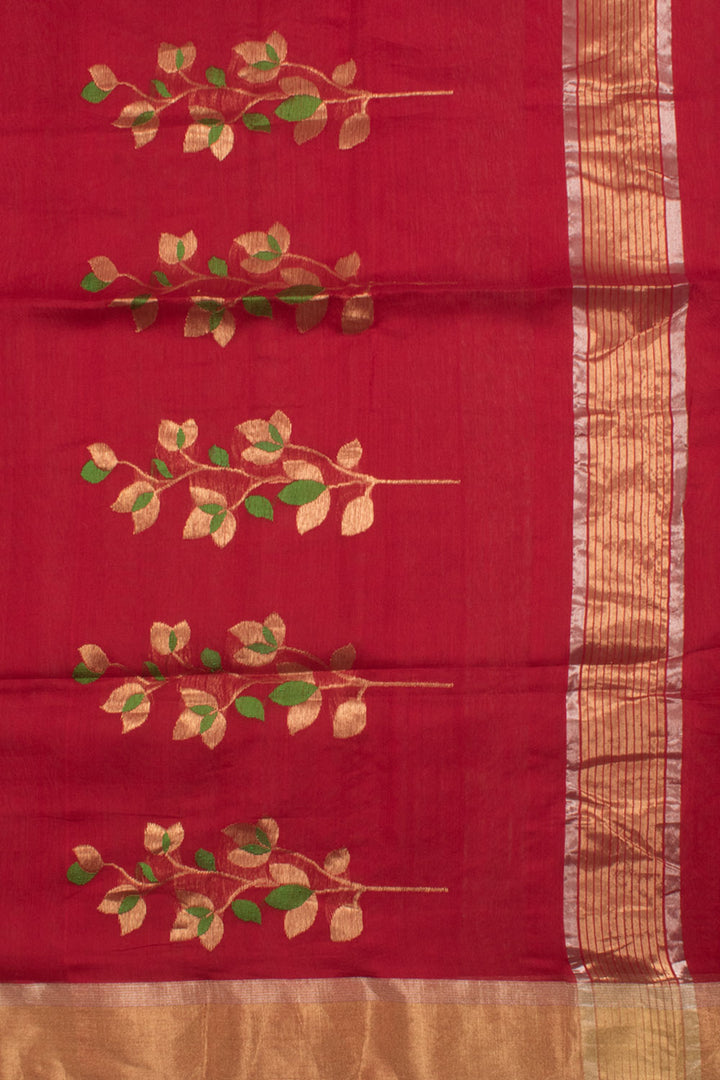 Handloom Chanderi Silk Cotton Saree 10058920