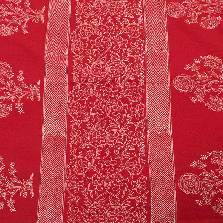 Hand Block Printed Mulmul Cotton Saree 10052183