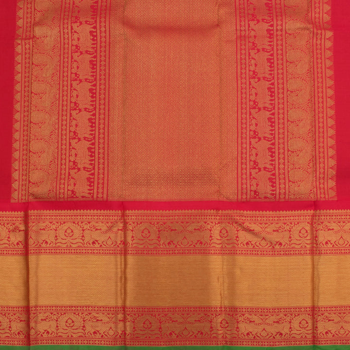 Pure Zari Bridal Kanjivaram Korvai Silk Saree 10055432
