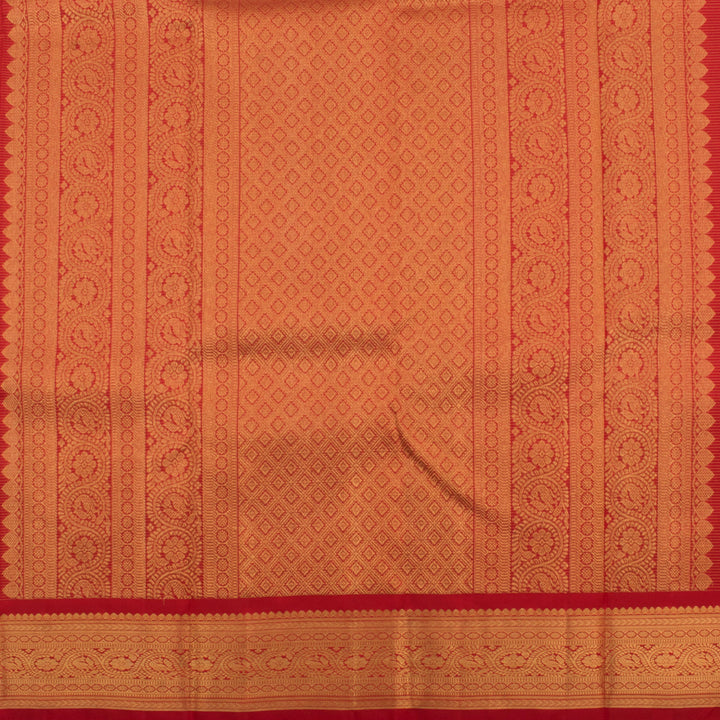 Handloom Pure Zari Bridal Korvai Kanjivaram Silk Saree 10056298