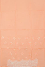 Chikankari Embroidered Cotton Anarkali Suit Material 10057955