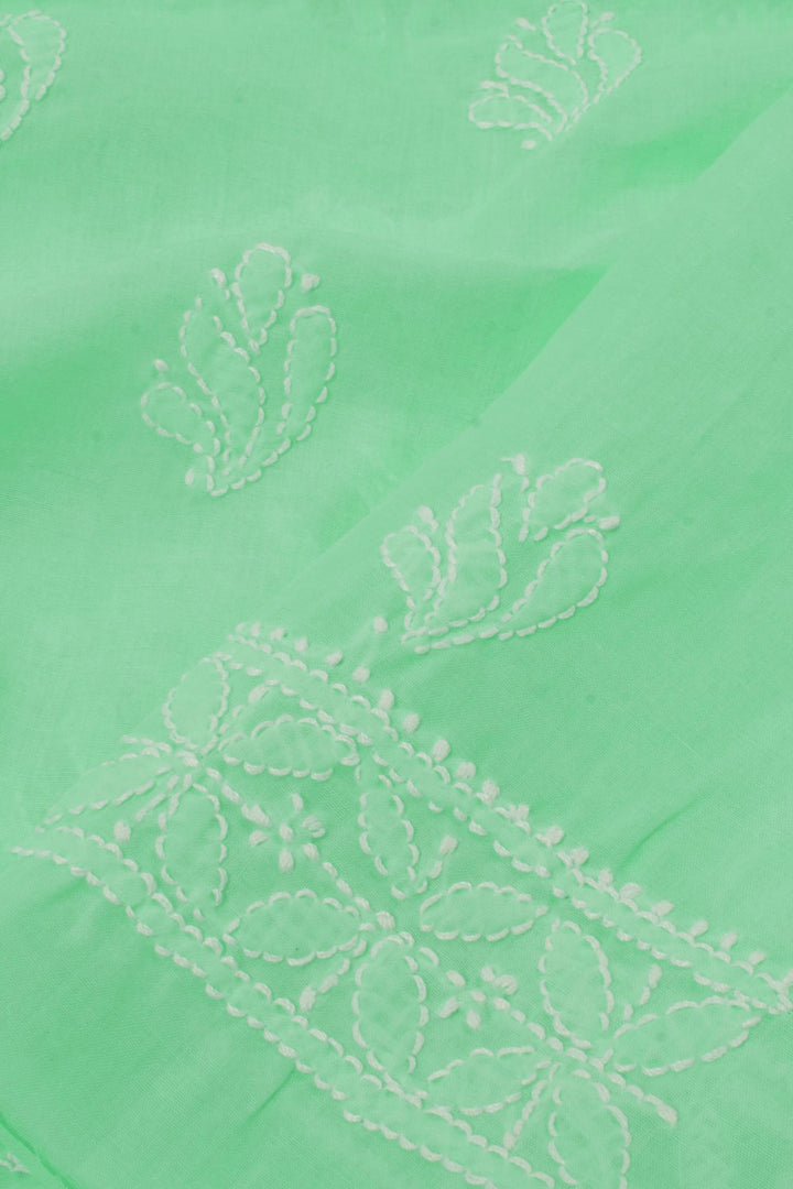 Chikankari Embroidered Cotton Salwar Suit Material 10057981