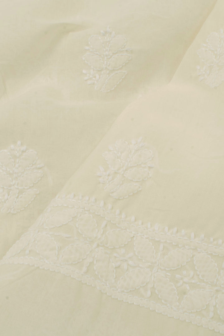 Chikankari Embroidered Cotton Salwar Suit Material 10057984