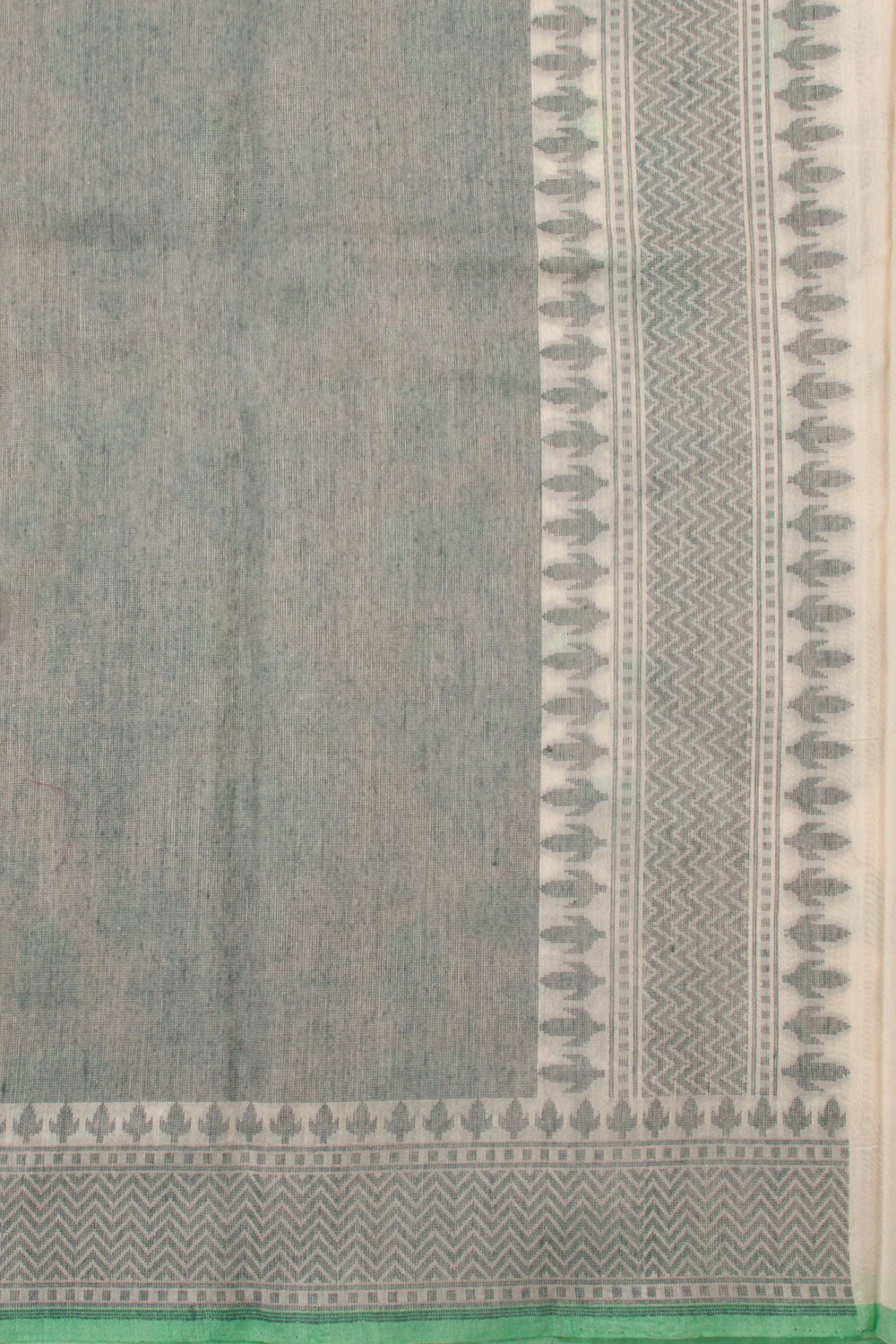 Offwhite Handloom Banarasi Silk Cotton Saree  10059855