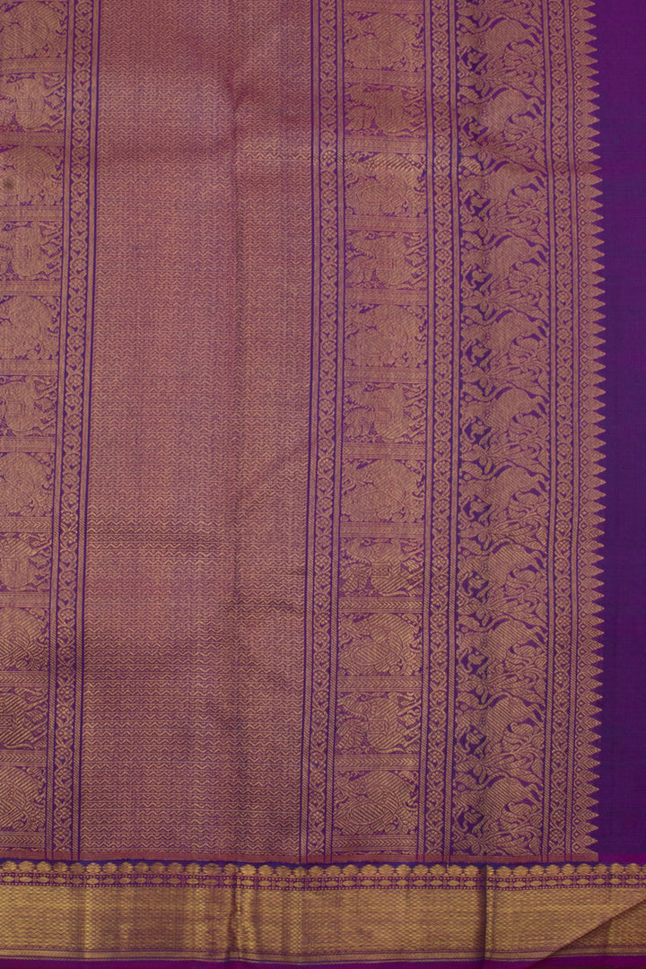 Handloom Pure Zari Bridal Kanjivaram Silk Saree 10058687