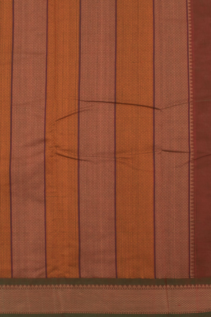 Caramel Brown Handloom Kanchi Cotton Saree 10059541