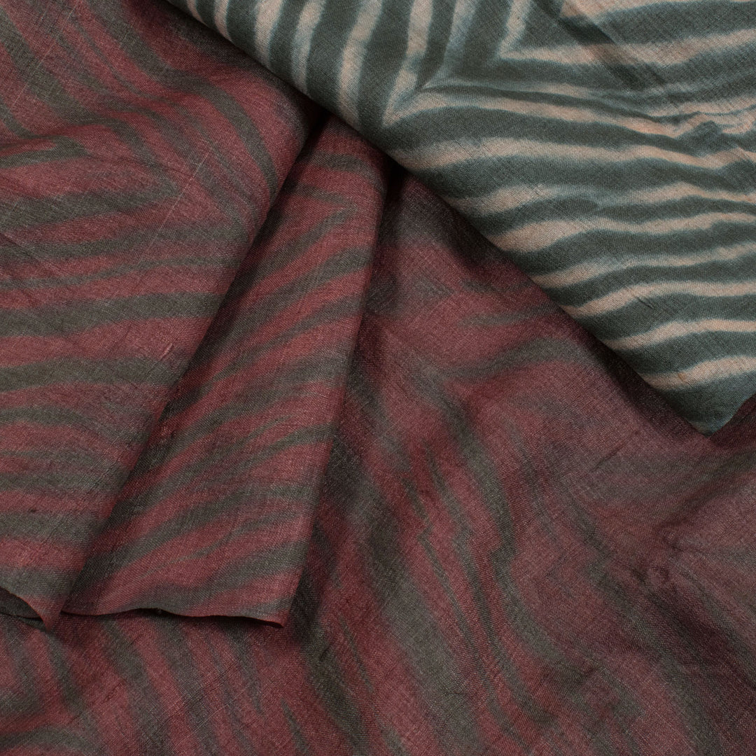 Shibori Ombre Dyed Tussar Silk Saree 10055775