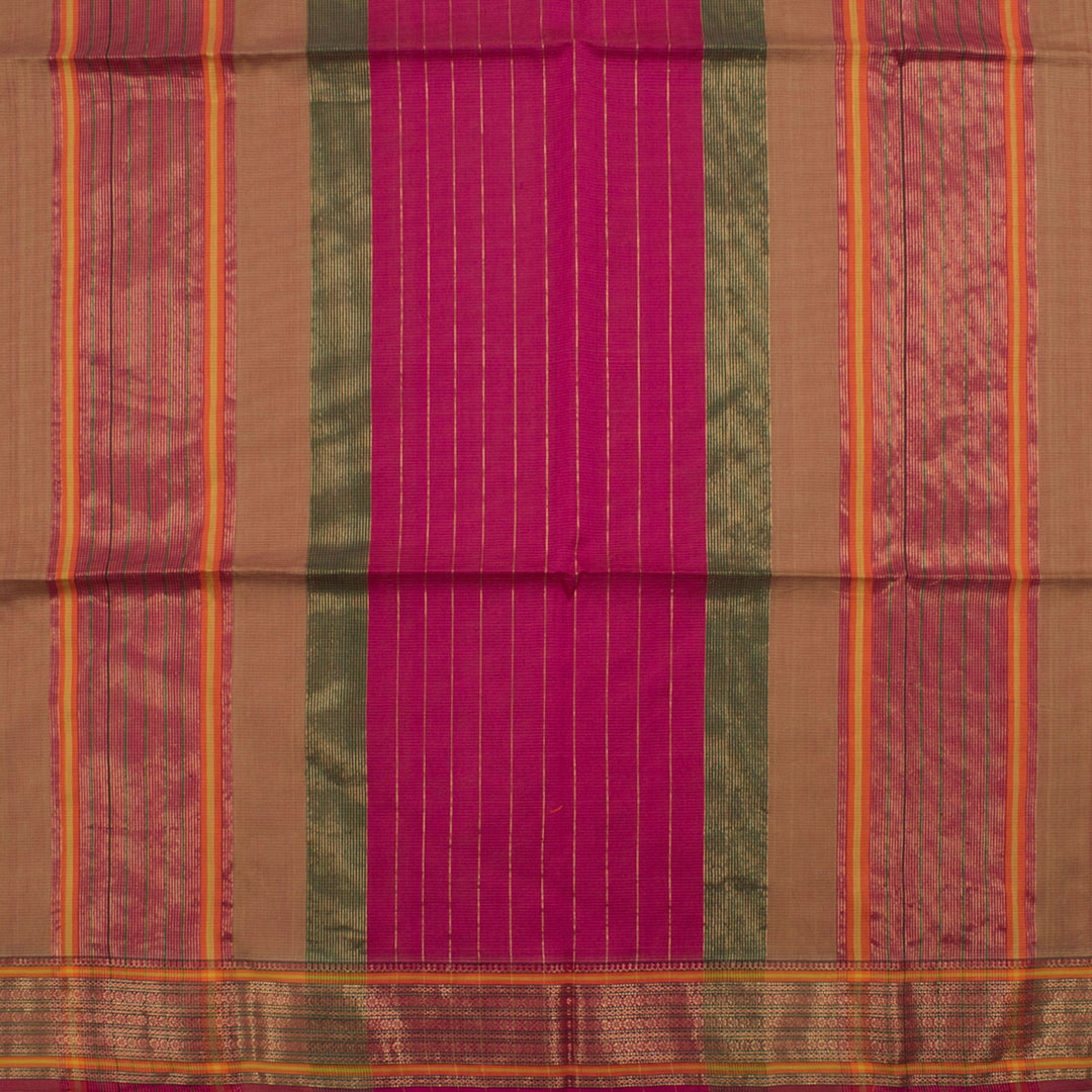 Handloom Maheshwari Silk Cotton Saree 10054133