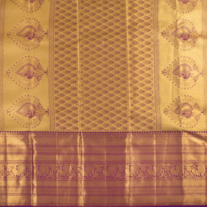 Pure Tissue Silk Bridal Jacquard Kanjivaram Saree 10056611