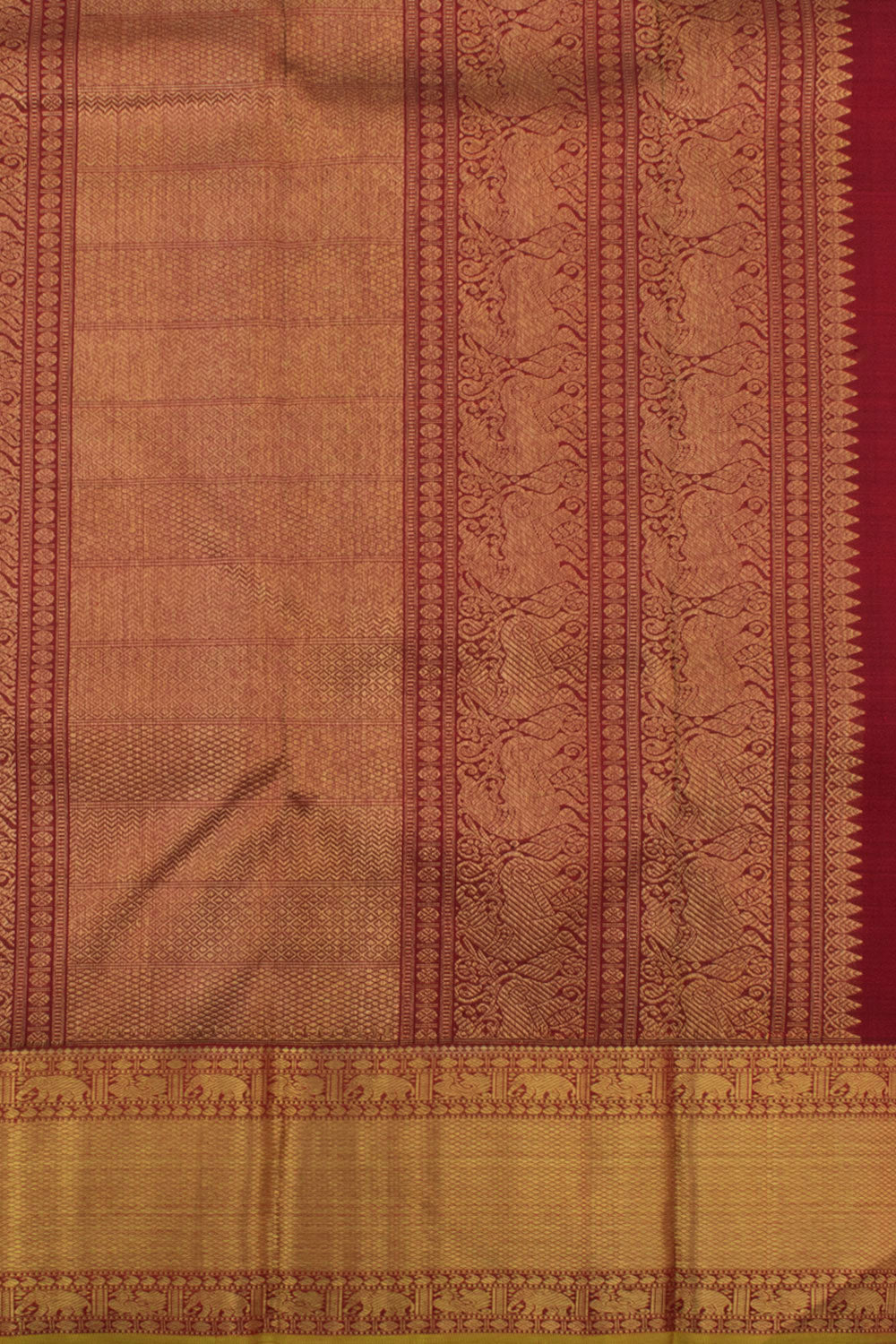 Handloom Pure Zari Bridal Kanjivaram Silk Saree 10058777