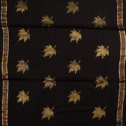 Black Handloom Bengal Jamdani Matka Silk Saree 10056362