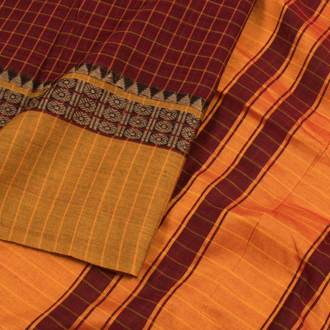 Handwoven Narayanpet Cotton Saree 10055829