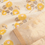 Printed Handloom Chanderi Silk Cotton Saree 10055915