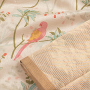 Printed Handloom Chanderi Silk Cotton Saree 10055917