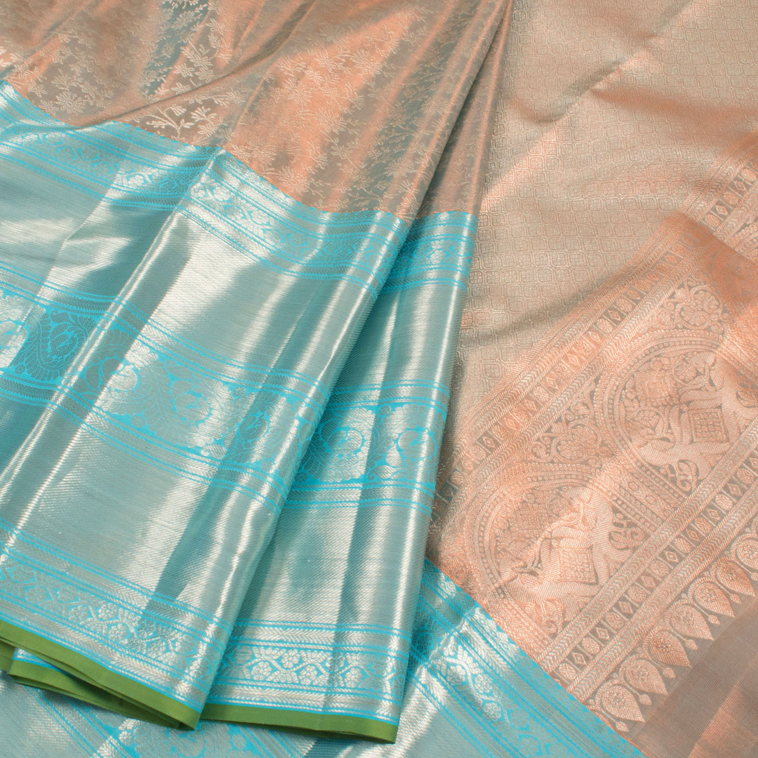 Pure Tissue Silk Bridal Jacquard Kanjivaram Saree 10056409