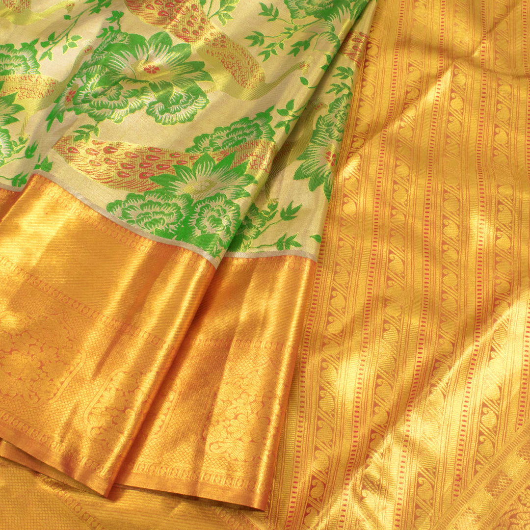 Pure Tissue Silk Bridal Jacquard Kanjivaram Saree 10056416