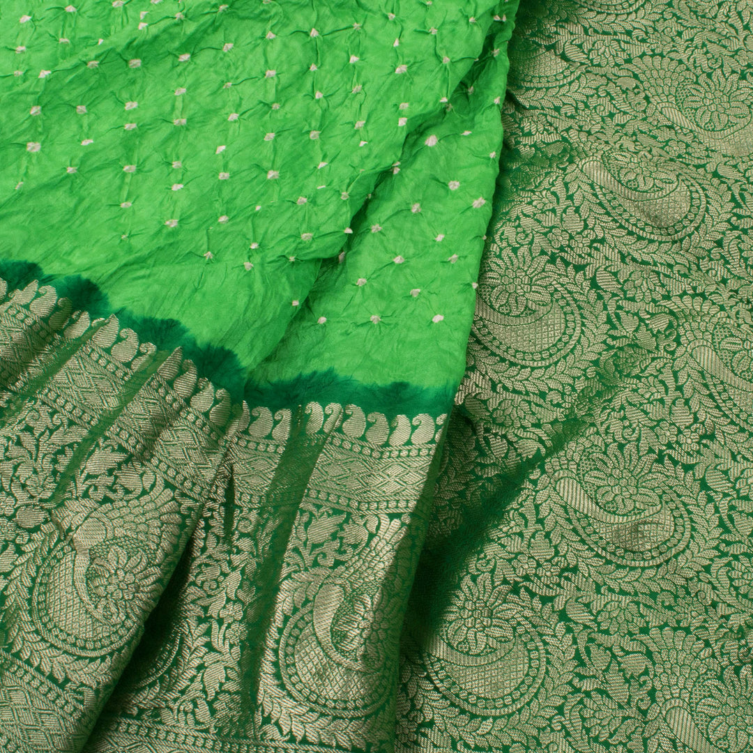 Kanjivaram Pure Silk Bandhani Saree 10057390