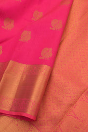 Pink Handloom Bridal Nakashi Kanjivaram Silk Saree 10057675