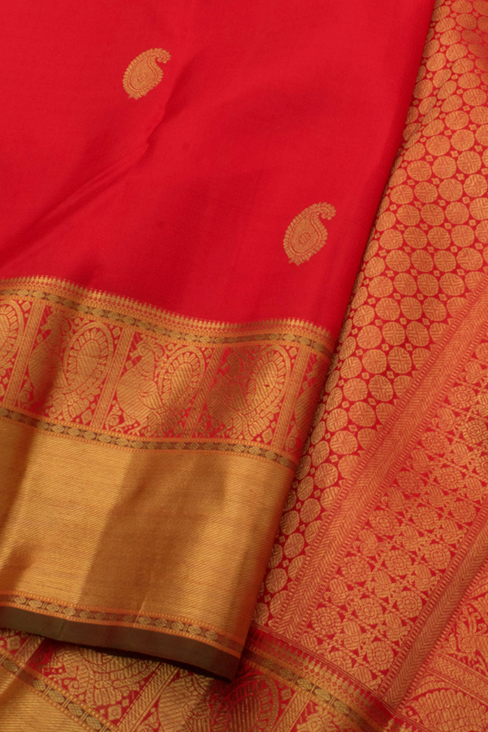 Handloom Pure Zari Bridal Kanjivaram Silk Saree 10057682