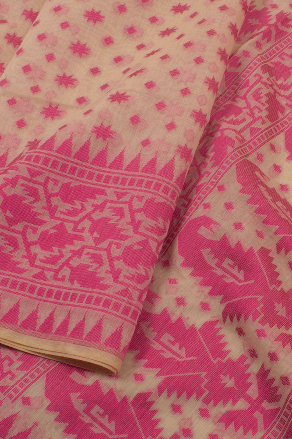 Handloom Dhakai Style Cotton Saree 10057780