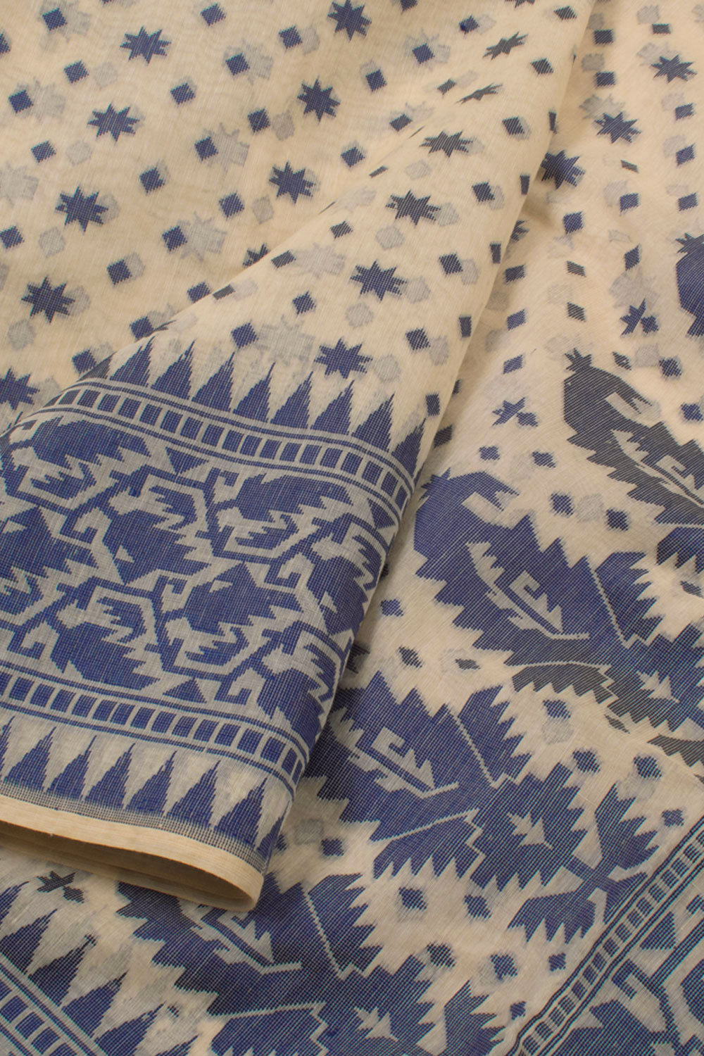 Handloom Dhakai Style Cotton Saree 10057782