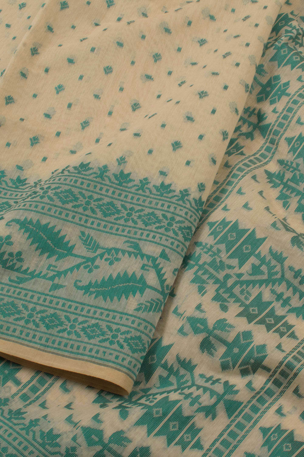 Handloom Dhakai Style Cotton Saree 10057785