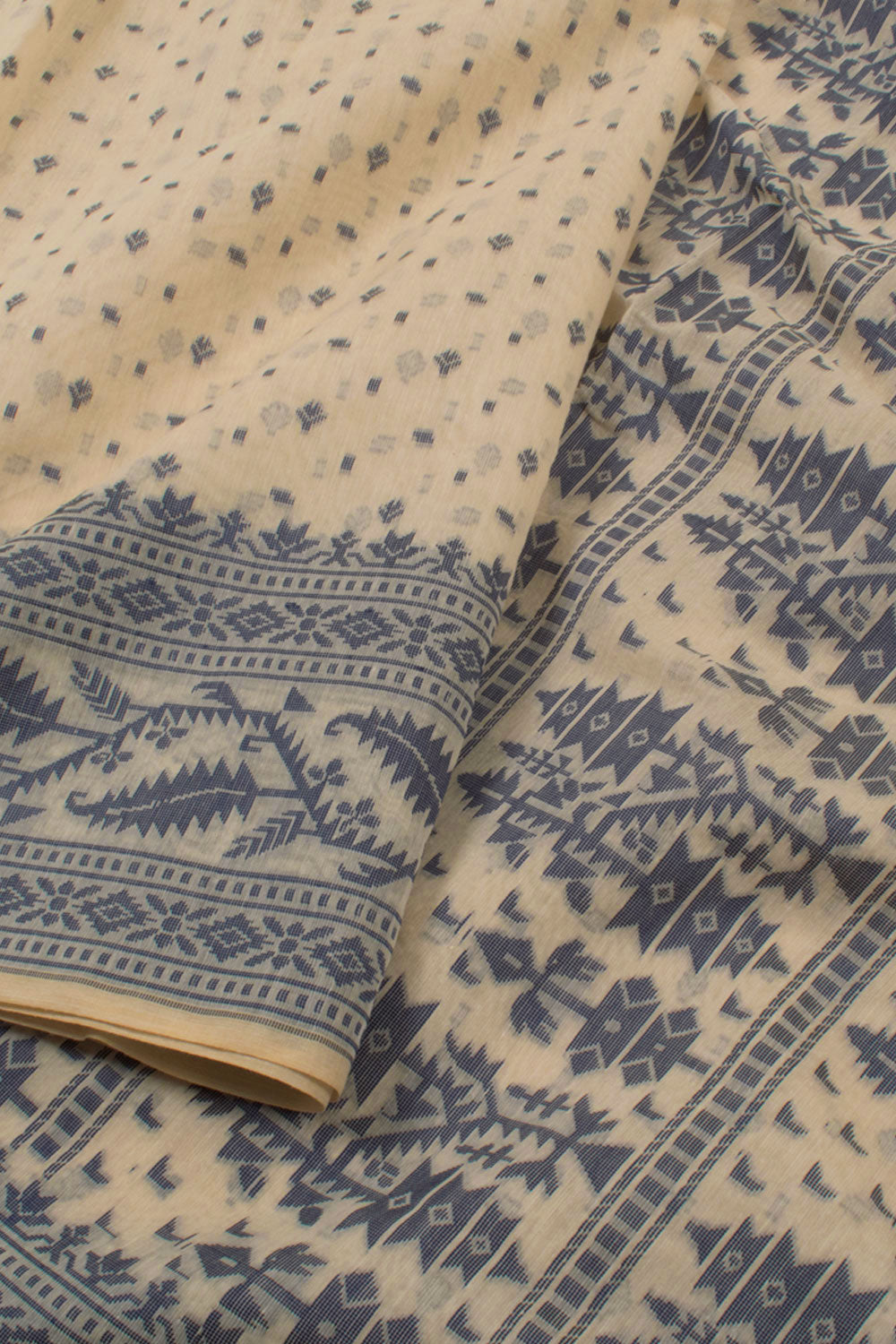 Handloom Dhakai Style Cotton Saree 10057786