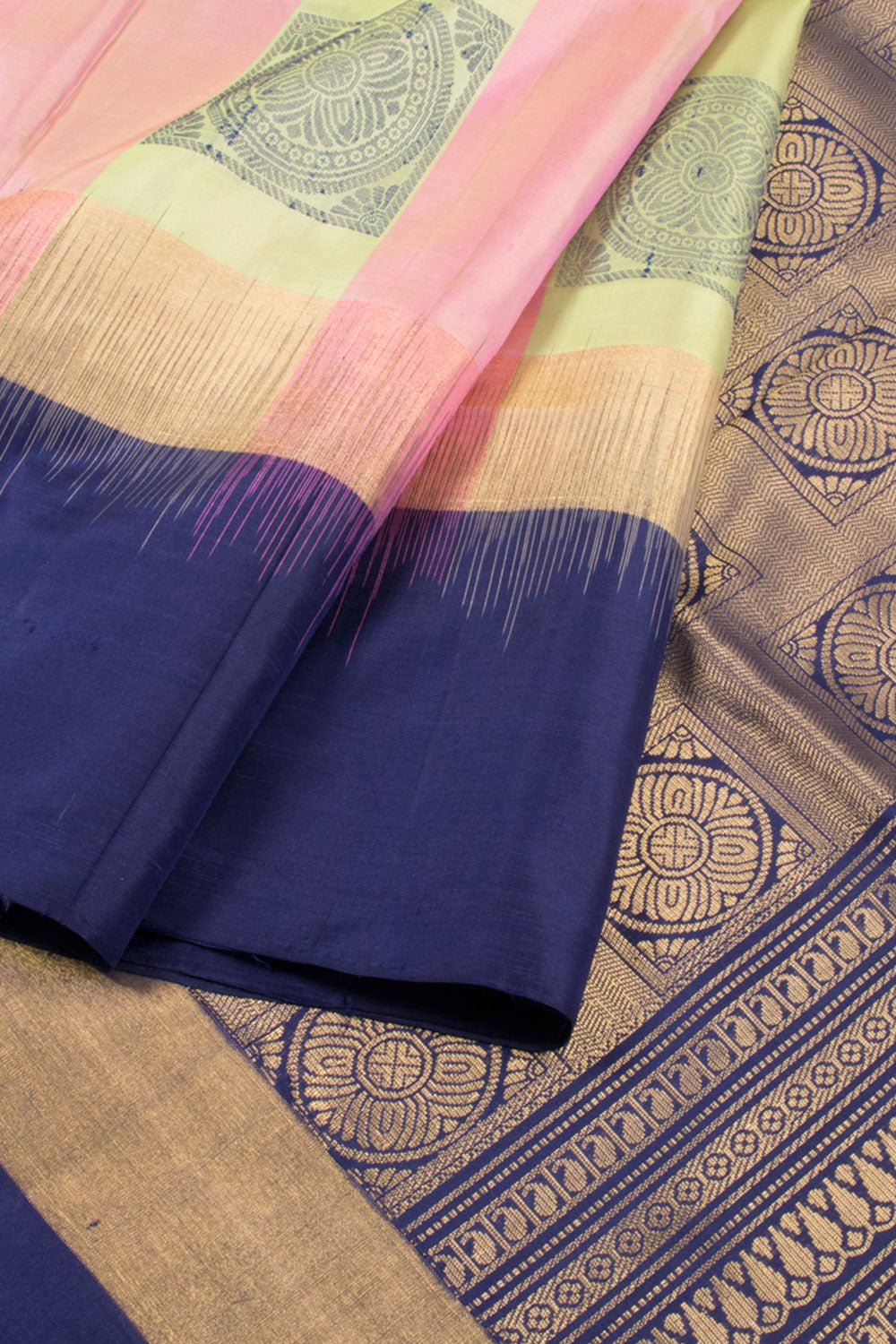 Multi colour Kanjivaram Soft Silk Saree 10059894