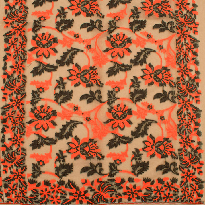 Handloom Jamdani Style Cotton Saree 10054714