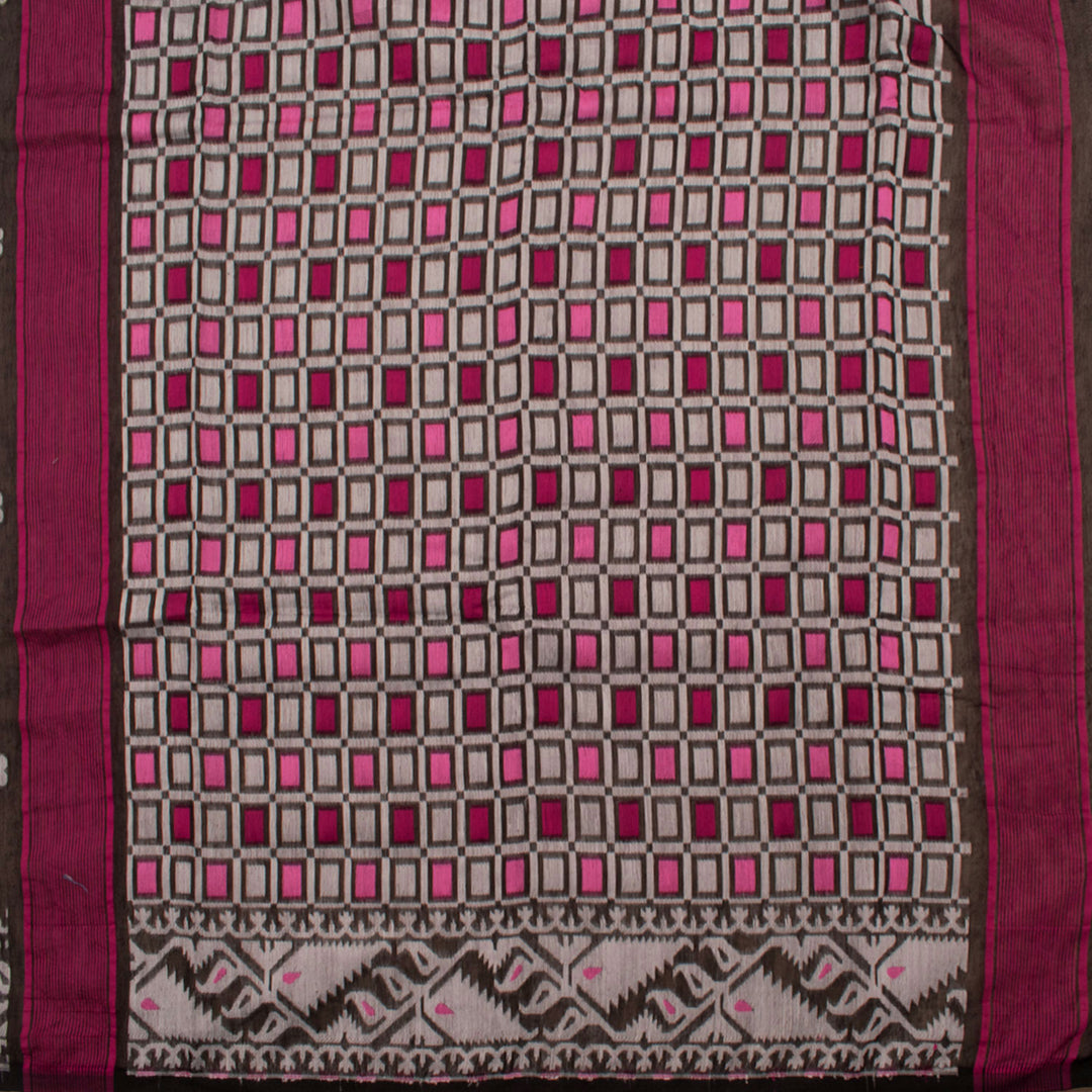 Handloom Jamdani Style Cotton Saree 10054725
