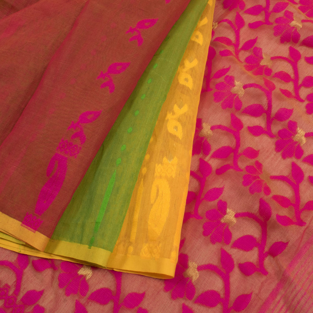 Handloom Dhakai Style Cotton Saree 10056989
